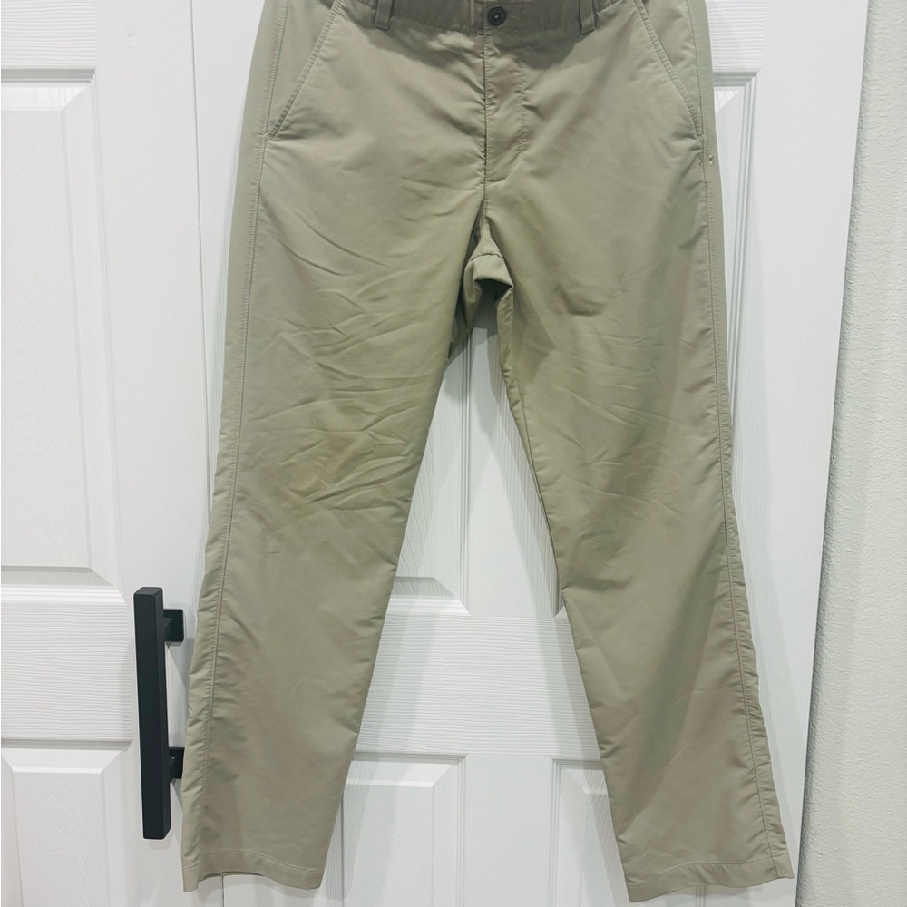 Under Armour Tan Chinos Classic Flat Front
